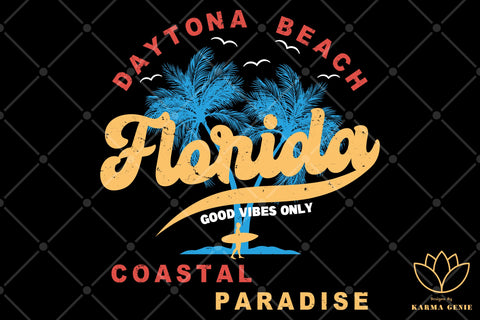 Summer Beach Design - SVG Surfing Graphic Sublimation SVG Karma Genie Graphics 