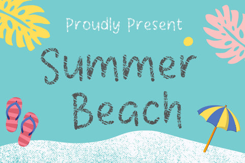 Summer Beach Font Font Aisyah 