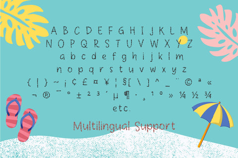 Summer Beach Font Font Aisyah 