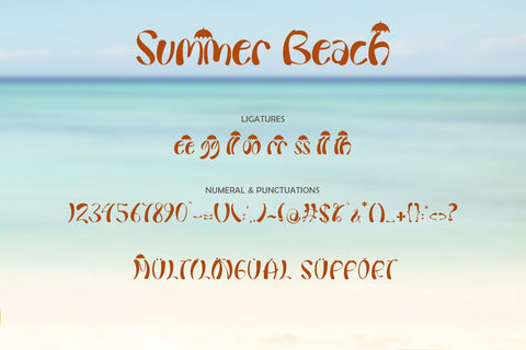 Summer Beach Font Prasetya Letter 