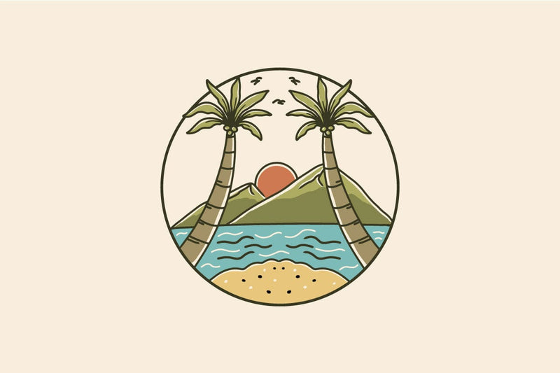 Summer Beach Illustration SVG Masyafi Studio 