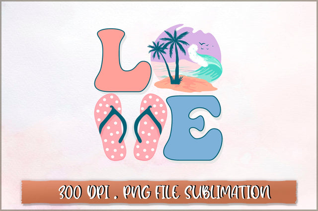 Summer beach love Sublimation SVG Shetara Begum 