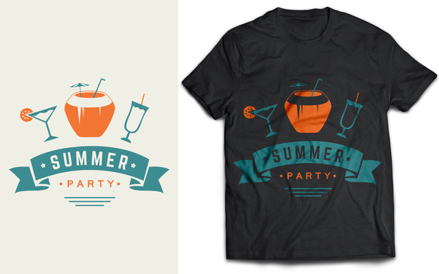 Summer Beach Party SVG T-Shirt Design SVG naemmiah021 