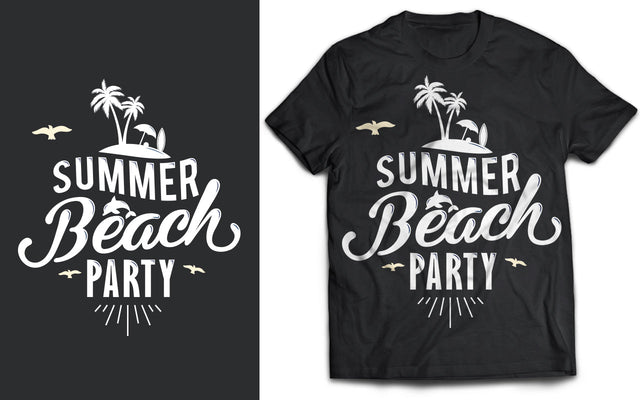 Summer Beach Party SVG T-Shirt Design SVG naemmiah021 