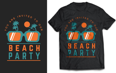 Summer Beach Party SVG T-Shirt Design SVG naemmiah021 