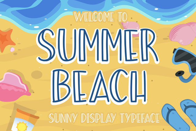 Summer Beach Sunny Display Typeface Font Creatype Studio 