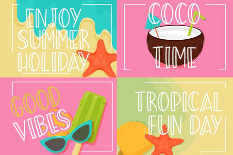 Summer Beach Sunny Display Typeface Font Creatype Studio 