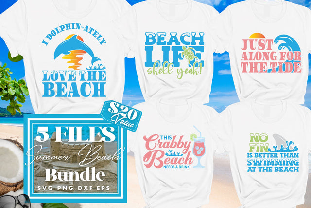 Summer Beach Svg Bundle | Beach Quotes Svg SVG Crafty Mama Studios 