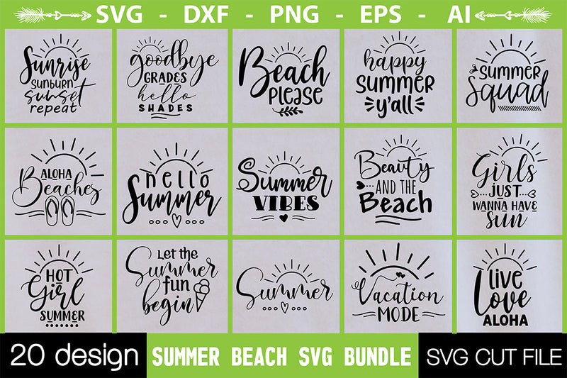 Summer Beach svg Bundle SVG Nbd161 