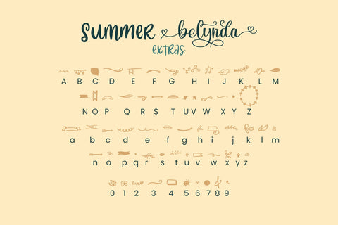 Summer Belynda - Beautiful and Romantic Font ahweproject 