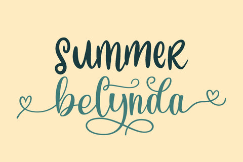 Summer Belynda - Beautiful and Romantic Font ahweproject 