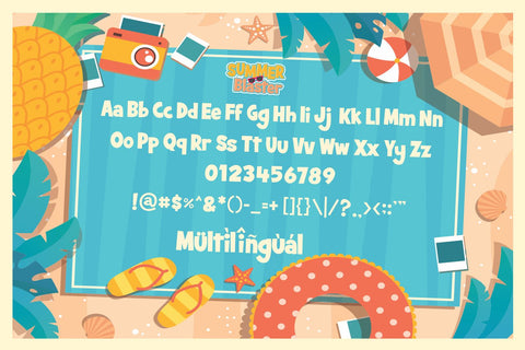 Summer Blaster Font Fachranheit Studio