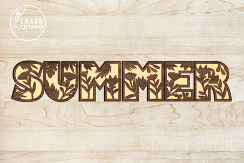 SUMMER Bundle Laser Cut Files and Scrapbooking Template SVG LaserCutano 