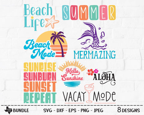 Summer Bundle | Summer SVG SVG Texas Southern Cuts 