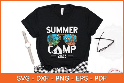 Summer Camp 2023 Sunglasses Camping Vacation Svg Design SVG artprintfile 