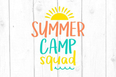 Summer Camp Squad Svg SVG cricutfilesmg 