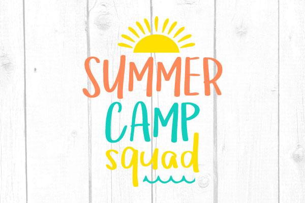 Summer Camp Squad Svg SVG cricutfilesmg 