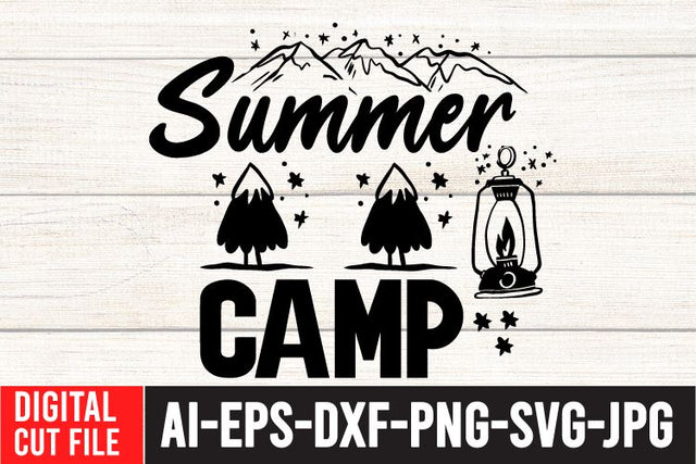 Summer Camp SVG Cut File SVG BlackCatsMedia 