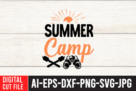 Summer Camp SVG Cut File SVG BlackCatsMedia 