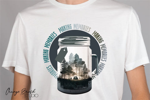 Summer Camping Sublimation Design, Travel Quote PNG Sublimation OrangeBrushStudio 