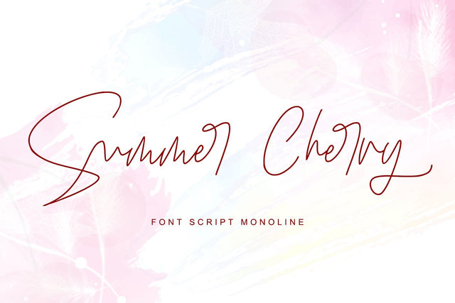 SUMMER CHERRY Font Letterara 