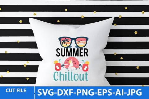 Summer Chillout SVG Design SVG BlackCatsMedia 