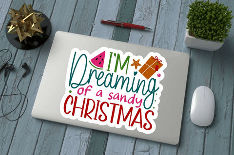 Summer Christmas Stickers Bundle Sublimation Regulrcrative 
