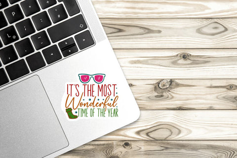 Summer Christmas Stickers Bundle Sublimation Regulrcrative 