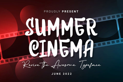 Summer Cinema Font Dumadistyle 