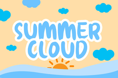 Summer Cloud Font LetterdayStudio 