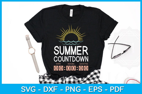 Summer Countdown SVG PNG PDF Cut File SVG Creativedesigntee 