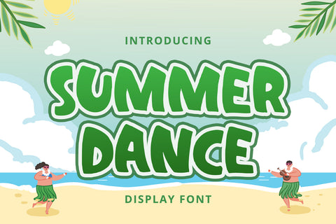 Summer Dance - Display Font Font Alpaprana Studio 