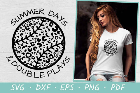 Summer Days & Double Plays | Baseball SVG DXF EPS PNG SVG Irina Ostapenko 