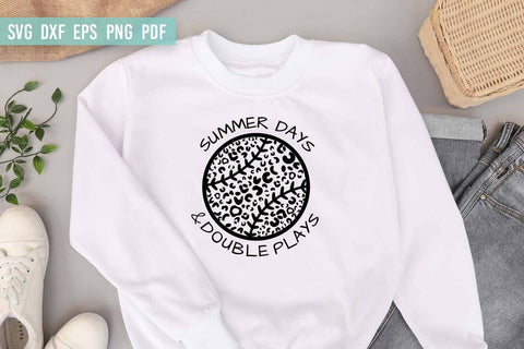 Summer Days & Double Plays | Baseball SVG DXF EPS PNG SVG Irina Ostapenko 