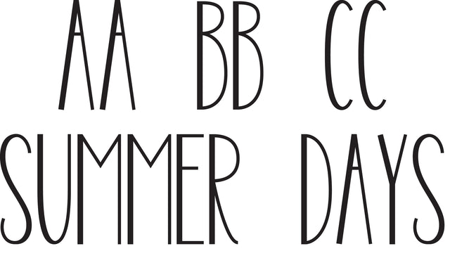 Summer Days Font Font Rivka’s Renditions 