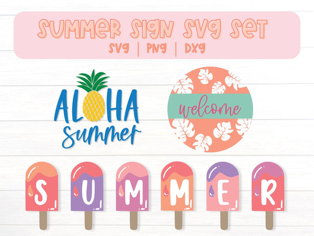 Summer Decor SVG Set SVG So Fontsy Design Shop 