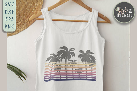 Summer Design | Summer SVG | Palm Tree SVG Style and Stencil 