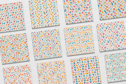 Summer digital paper seamless pattern Digital Pattern artnoy 