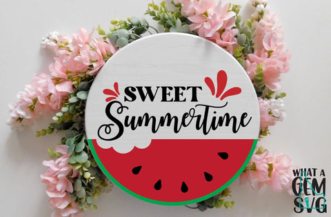 Summer Door Hanger SVG Bundle | Summer Welcome Sign SVG | Sunflower Door Hanger SVG | Watermelon Sign svg | Summer svg | Hello Summer svg SVG What A Gem SVG 