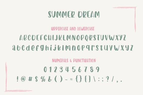 Summer Dream Font Font AnningArts Design 