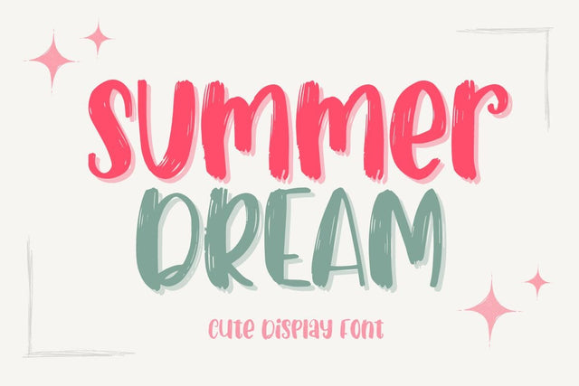 Summer Dream Font Font AnningArts Design 