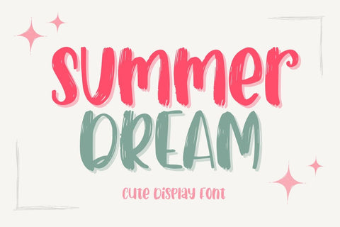 Summer Dream Font Font AnningArts Design 