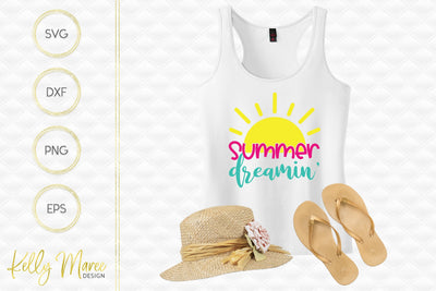 Summer Dreamin' SVG Cut File Kelly Maree Design 