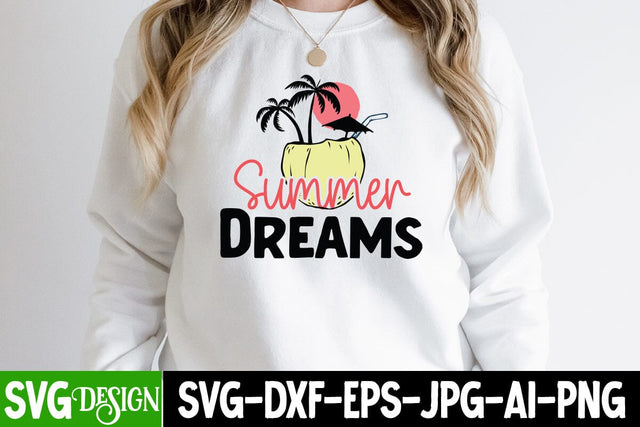 Summer Dreams SVG Cut File , Summer SVG Cut File,Aloha Summer SVG Design, Summer SVG Quotes, Summer Sublimation PNG,Funny Summer SVG SVG BlackCatsMedia 