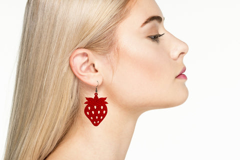 Summer earrings svg bundle, faux leather earring template SVG Digital Rainbow Shop 