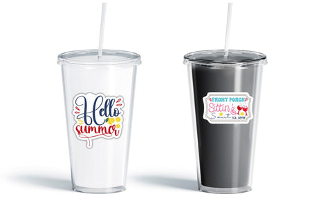 Summer farmhouse Sticker Bundle Sublimation DESIGNS DARK 