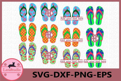 Summer Flip Flops SVG SVG Lerastudio 