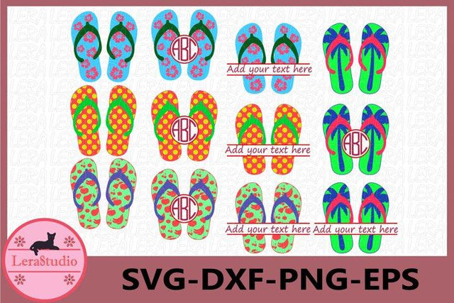 Summer Flip Flops SVG SVG Lerastudio 