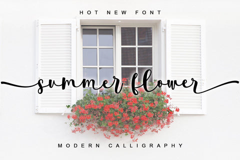 Summer flower Font Letterara 
