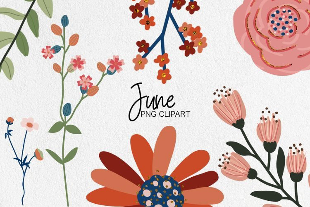 June Spring June Flowers Clip Art